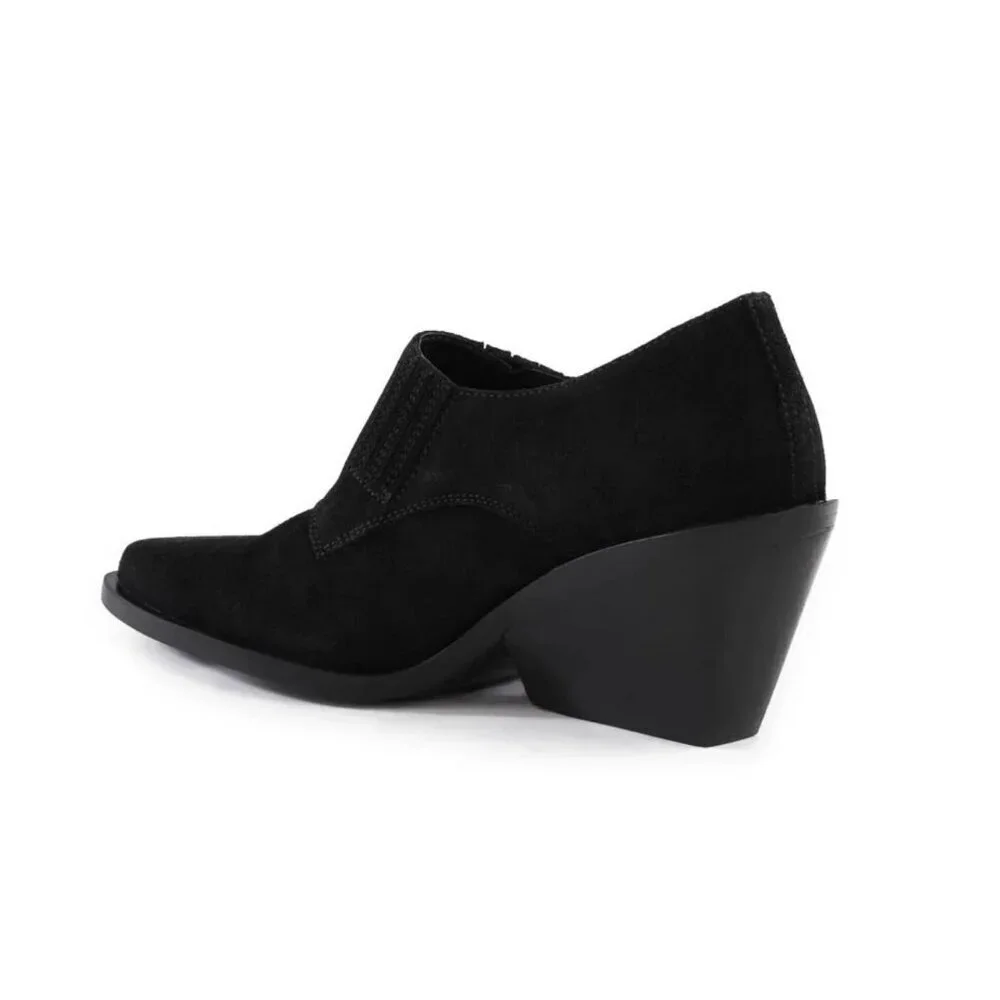 New Seychelles Black Suede Ankle Boots Bootie Seattle Sz 8